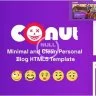 Conut - Minimal and Clean Personal Blog HTML5 Template